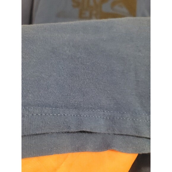 Vintage Early Y2K Quicksilver Blue Surf T-shirt - Picture 6 of 8